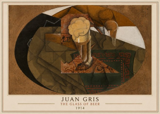 Juan Gris The Glass of Beer No4 - Póster