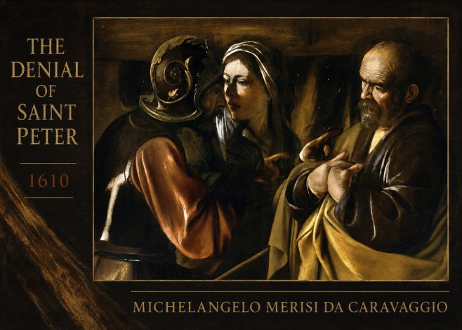 Michelangelo Merisi da Caravaggio The Denial of Saint Peter No2 - Póster