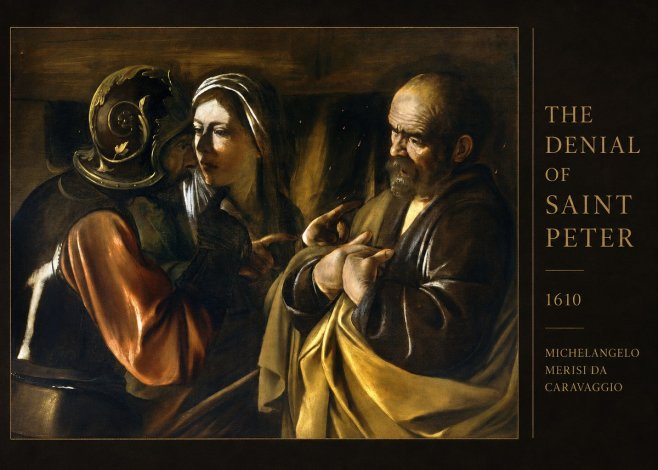 Michelangelo Merisi da Caravaggio The Denial of Saint Peter No4 - Póster