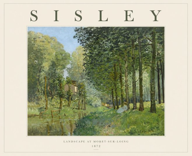 Sisley Landscape at Moret-sur-loing No1 - Póster