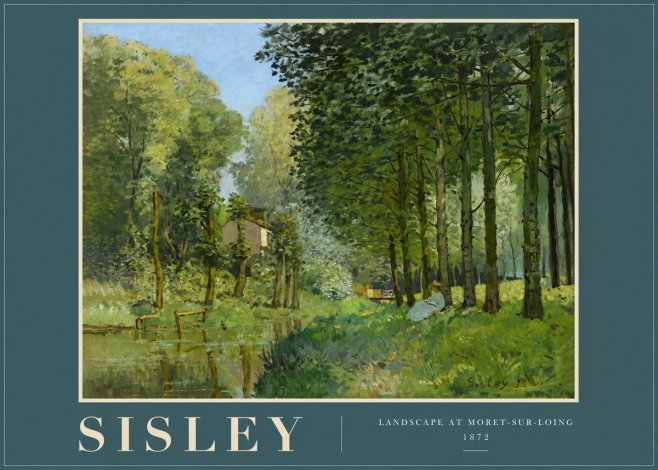 Sisley Landscape at Moret-sur-loing No2 - Póster