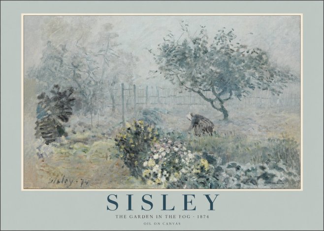 Sisley The Garden in the Fog No2 - Póster
