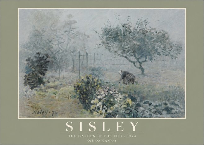 Sisley The Garden in the Fog No5 - Póster