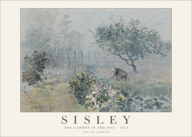Sisley The Garden in the Fog No6 - Póster