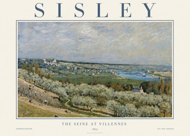 Sisley The Seine at Villennes No3 - Póster