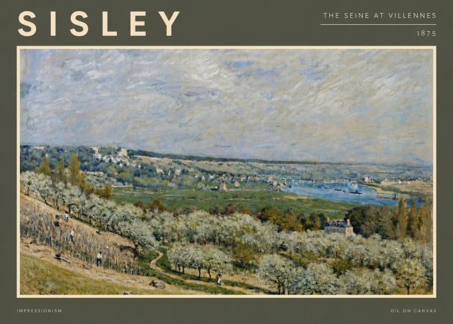 Sisley The Seine at Villennes No5 - Póster