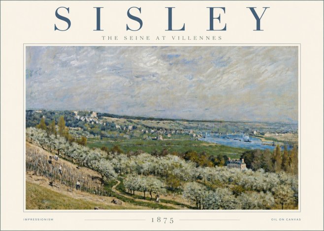 Sisley The Seine at Villennes No6 - Póster