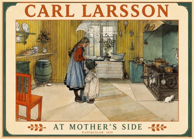 Carl Larsson At Mother's Side No2 - Póster