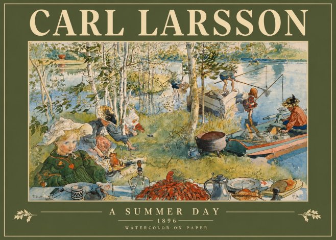 Carl Larsson A Summer Day No3 - Póster
