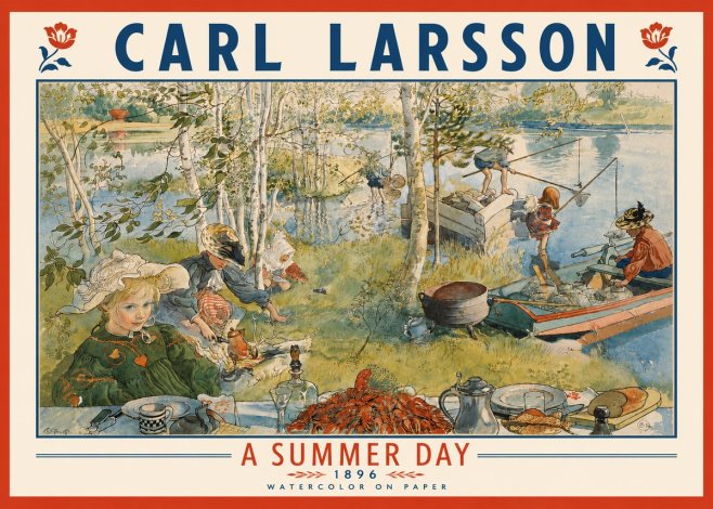Carl Larsson A Summer Day No4 - Póster