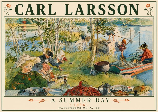 Carl Larsson A Summer Day No6 - Póster