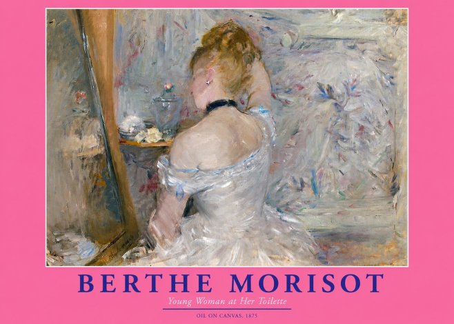 Berthe Morisot Young Woman at Her Toilette No3 - Póster