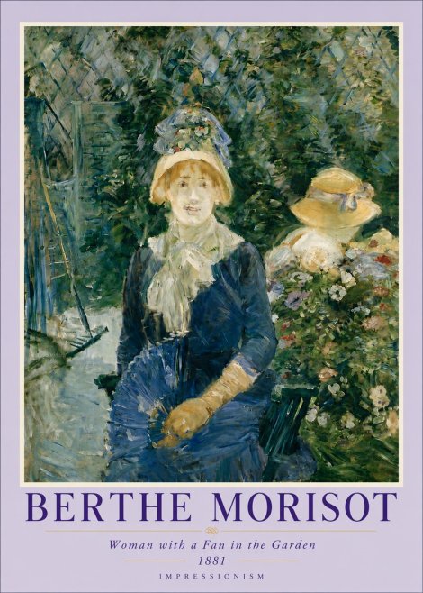 Berthe Morisot Young Woman with a Fan II No6 - Póster
