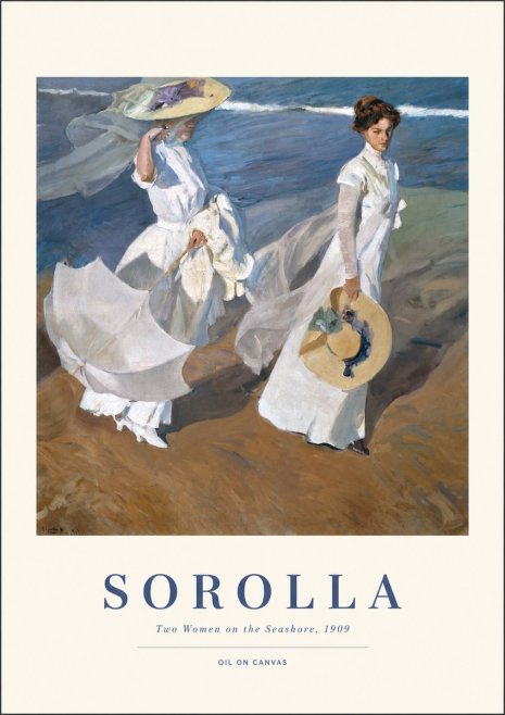 Sorolla Two Women on the Seashore, 1909 No1 - Póster