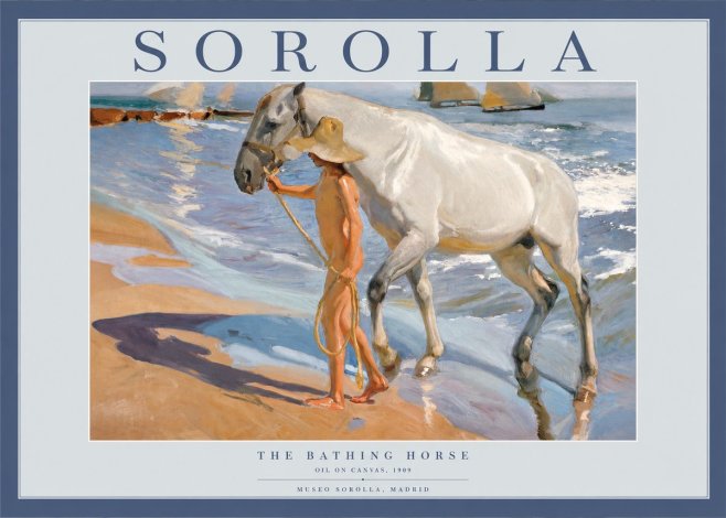 Sorolla The Bathing Horse No2 - Póster