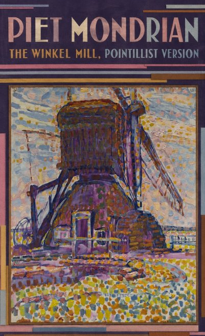 Piet Mondrian The Winkel Mill, Pointillist Version No6 - Póster