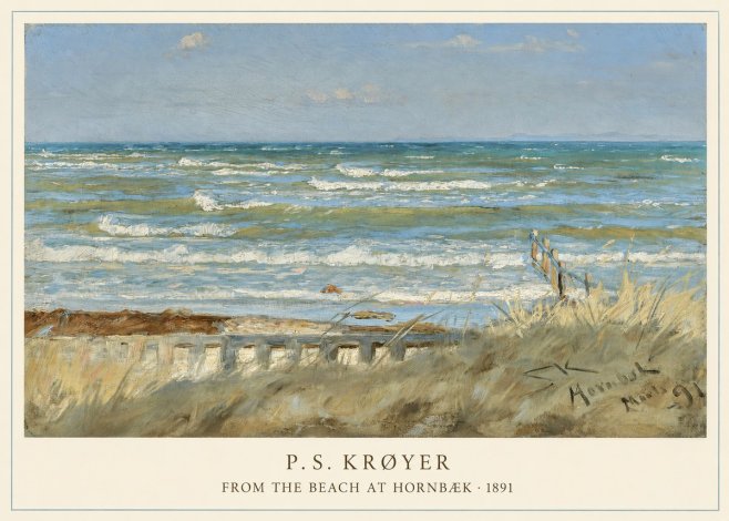 P.S. Krøyer From the Beach at Hornbæk · 1891 No5 - Póster
