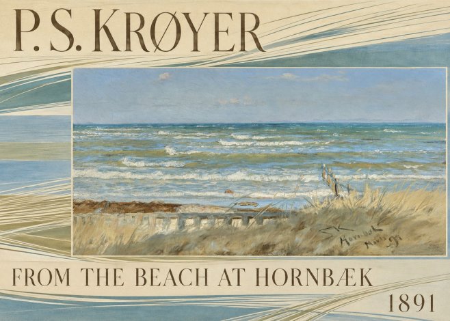 P.S. Krøyer From the Beach at Hornbæk · 1891 No6 - Póster
