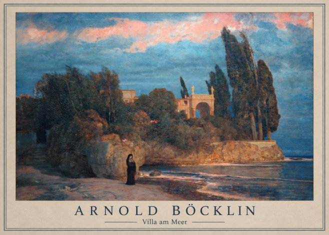 Arnold Böcklin Villa Am Meer No1 - Póster