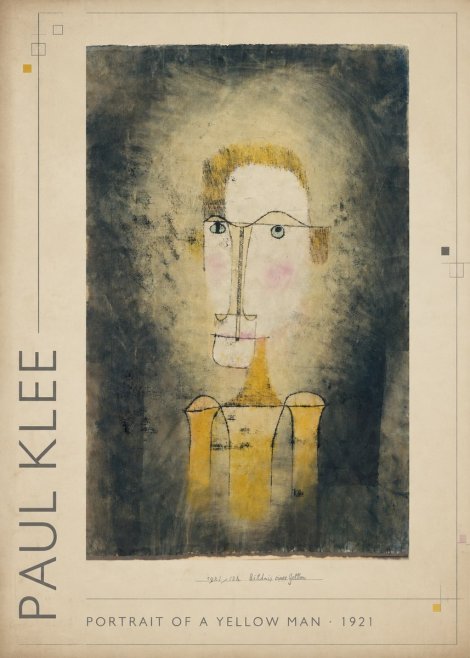 Paul Klee Portrait of a Yellow Man No1 - Póster