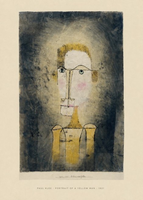 Paul Klee Portrait of a Yellow Man No6 - Póster