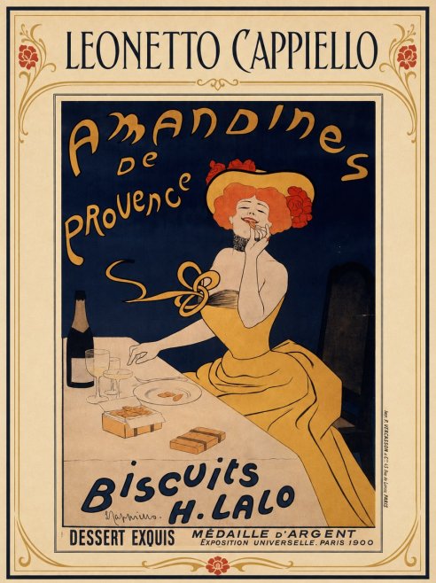 Leonetto Cappiello Amandines De Provence Biscuits H. Lalo I No1 - Póster