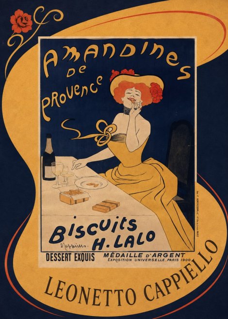 Leonetto Cappiello Amandines De Provence Biscuits H. Lalo I No4 - Póster