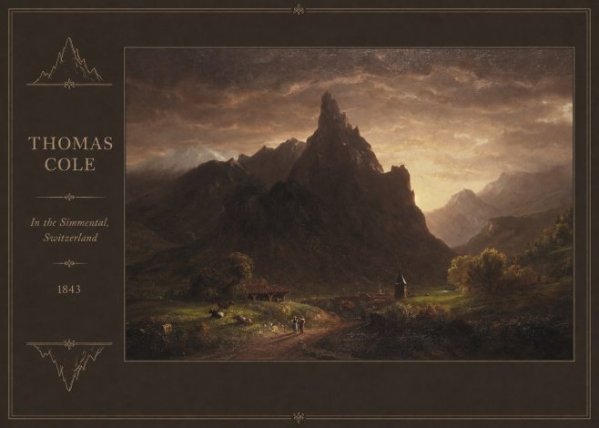 Thomas Cole In the Simmental, Switzerland No2 - Póster