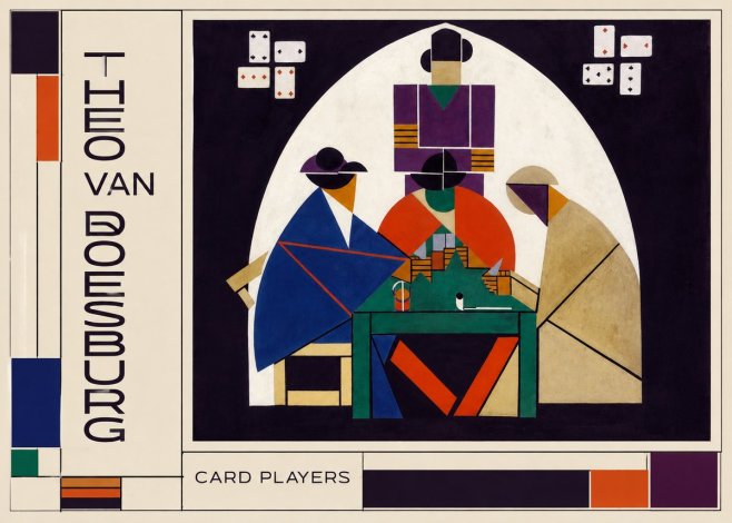 Theo van Doesburg Card Players No1 - Póster