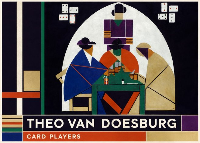 Theo van Doesburg Card Players No2 - Póster