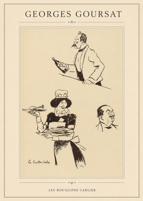 Georges Goursat Les Bouillons Carlier I No1 - Póster