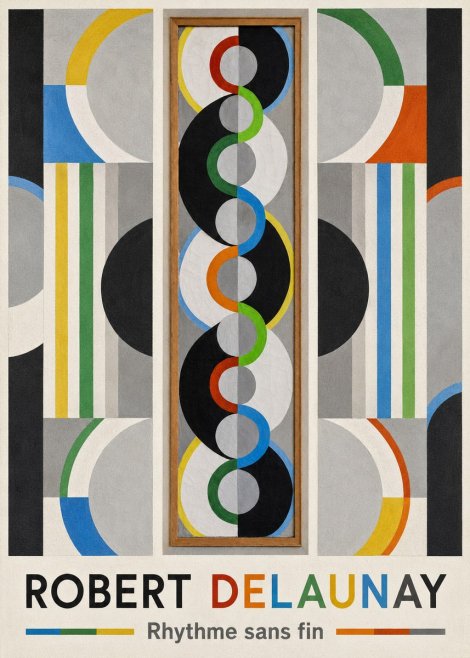 Robert Delaunay Rythme Sans Fin II No1 - Póster