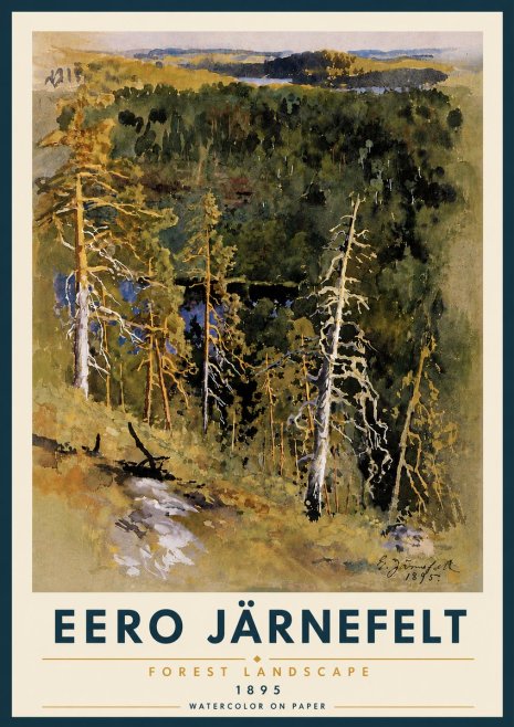 Eero Järnefelt Forest Landscape II No5 - Póster