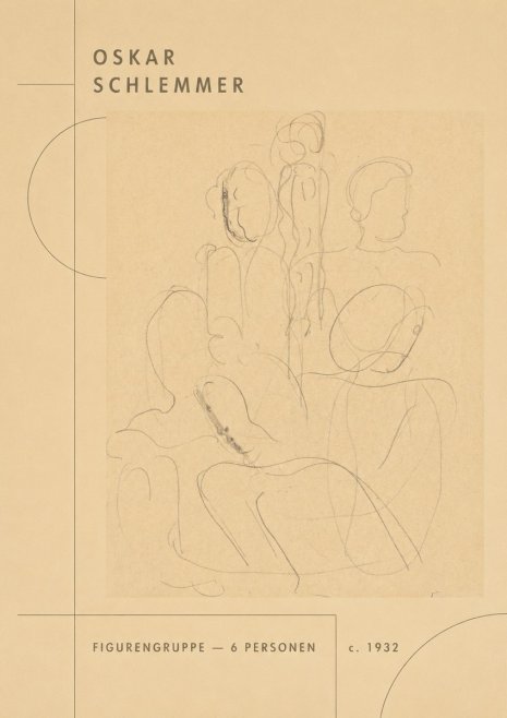 Oskar Schlemmer Figurengruppe - 6 Personen No2 - Póster