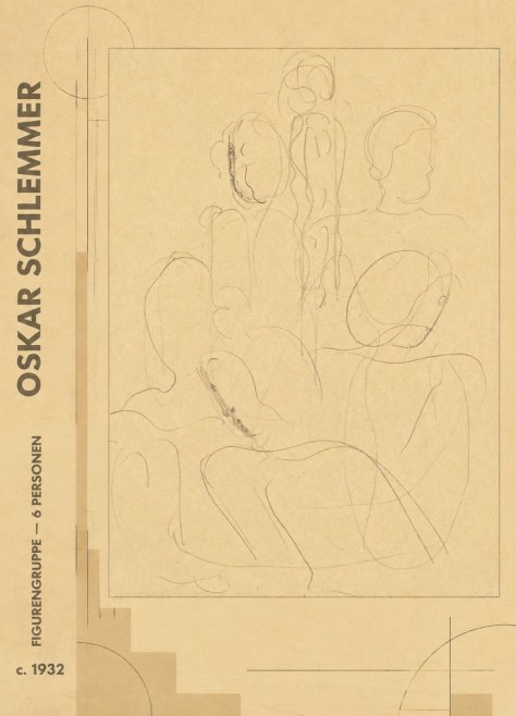 Oskar Schlemmer Figurengruppe - 6 Personen No5 - Póster