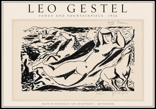 Leo Gestel Venus and Fountainpiece No1 - Póster