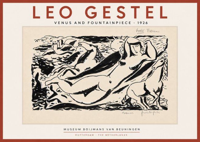 Leo Gestel Venus and Fountainpiece No4 - Póster