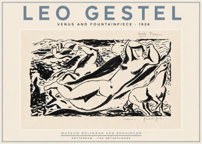 Leo Gestel Venus and Fountainpiece No5 - Póster