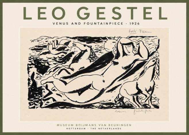 Leo Gestel Venus and Fountainpiece No6 - Póster