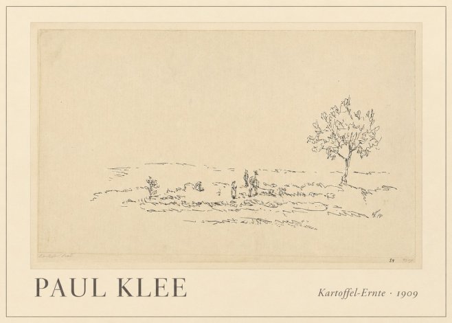 Paul Klee Kartoffel-ernte No1 - Póster