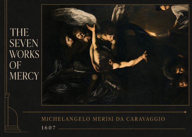 Michelangelo Merisi da Caravaggio The Seven Works of Mercy II No2 - Póster