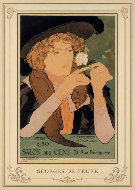 Georges de Feure Salon Des Cent No1 - Póster