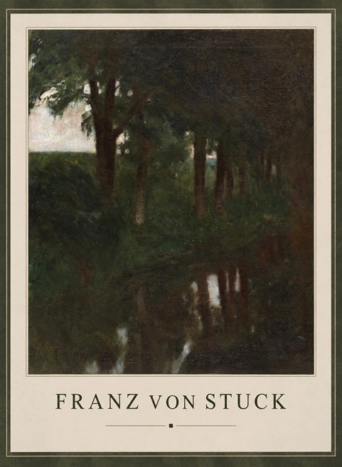 Franz von Stuck Woodland Reflections No1 - Póster