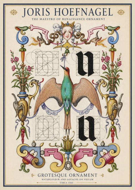 Joris Hoefnagel Grotesque Ornament No1 - Póster