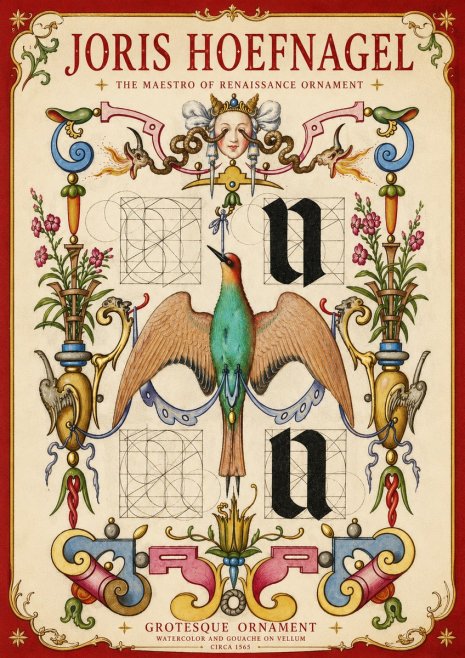 Joris Hoefnagel Grotesque Ornament No4 - Póster
