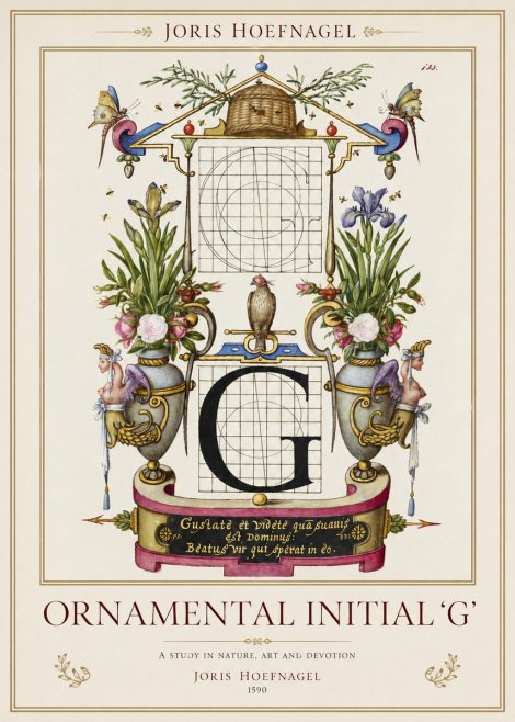 Joris Hoefnagel Ornamental Initial 'G' No1 - Póster