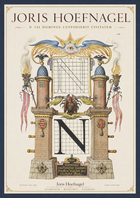 Joris Hoefnagel The Letter N No2 - Póster