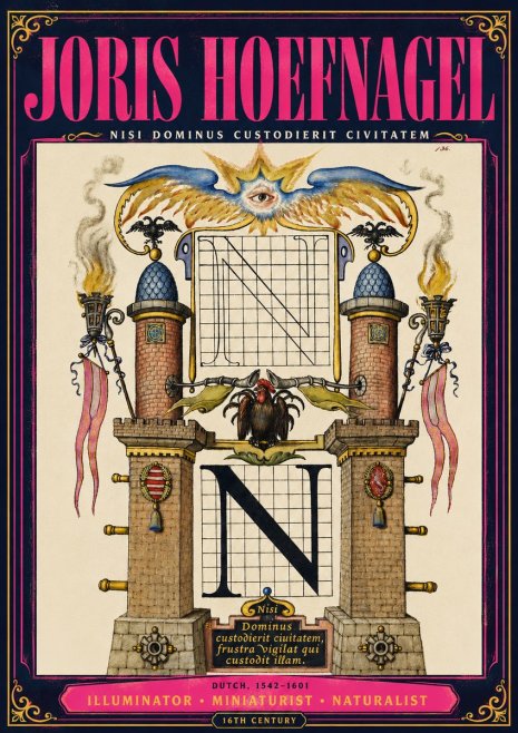 Joris Hoefnagel The Letter N No4 - Póster