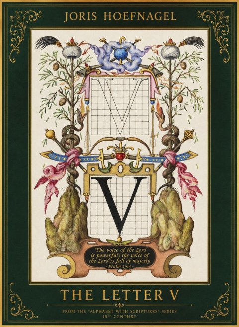 Joris Hoefnagel The Letter V No1 - Póster
