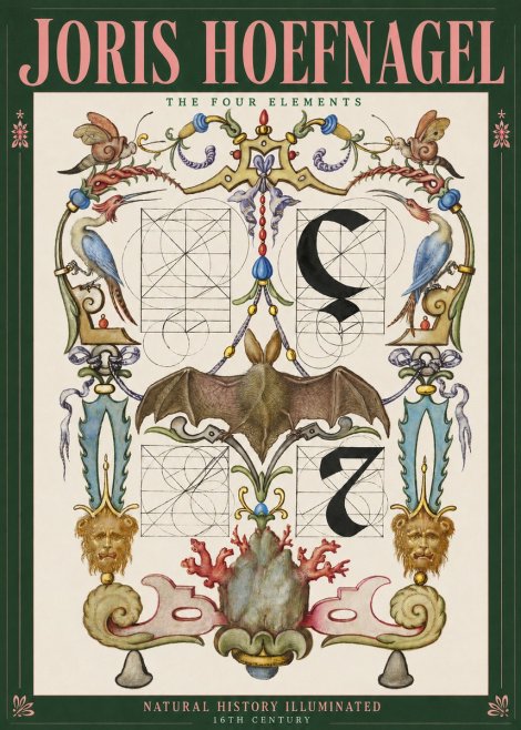 Joris Hoefnagel The Four Elements I No2 - Póster